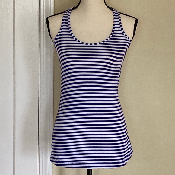 Lululemon Striped Cool Racerback Tank Top - Picture 1 of 9